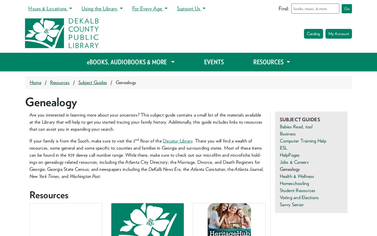 Brookhaven city directory DeKalb Library genealogy collection