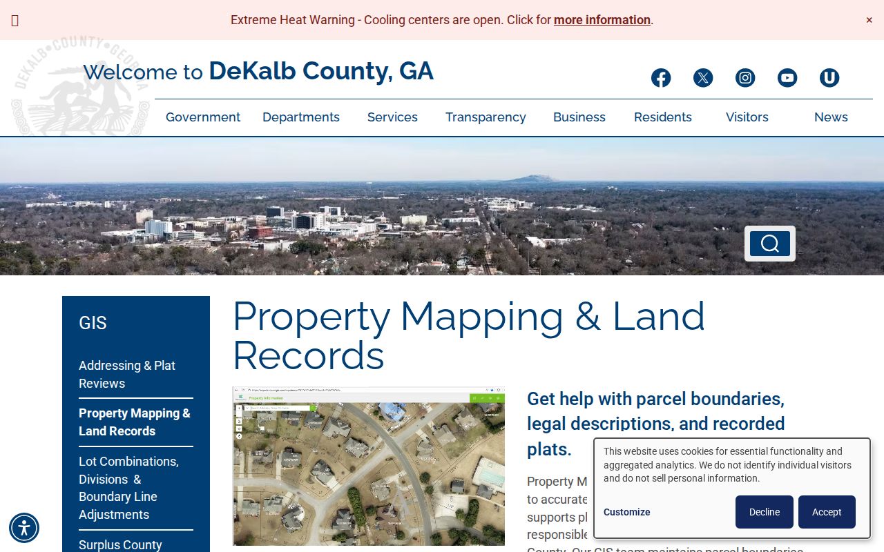 Brookhaven street directory GIS land records