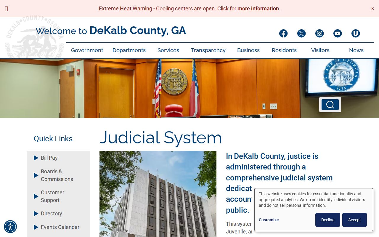 DeKalb County judicial system and jurisdiction gateway